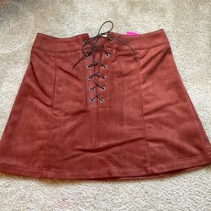 Suede Skirt
